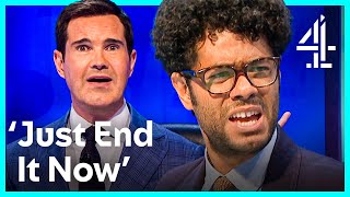 Richard Ayoade Getting ANGRY For 11 Minutes  8 Out of 10 Cats Does Countdown  Channel 4 [upl. by Gilligan311]