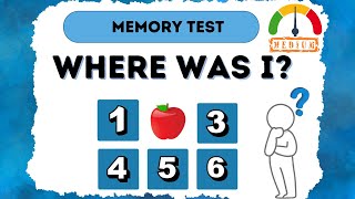 Do you have good Memory  Memory Game  Train Your Visual Memory  Fun memory test for kids [upl. by Rudwik]