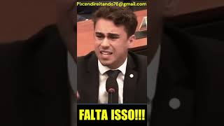 Nikolas Ferreira ‐ TEM GENTE QUE SÓ FALA  bolsonaro foryou viral shortsviral [upl. by Merrily]