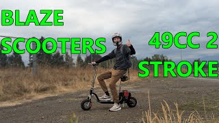 Blaze Scooters 49cc 2 Stroke Initial ThoughtsCruise [upl. by Oilenroc]