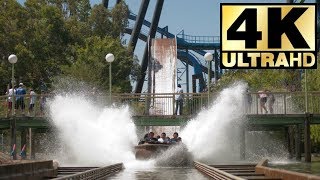 Tidal Wave Front Seat on Ride 4K POV Six Flags Magic Mountain [upl. by Hey]