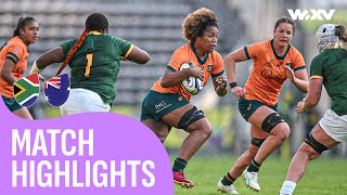 Wallaroos win in Cape Town 🤯  South Africa v Australia  Highlights  WXV 2 [upl. by Yelrihs658]