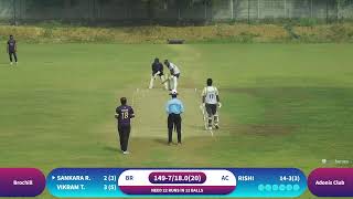 SAANVI CRICKET LEAGUE EDITION  46  BROCHILL VS ADONIS CLUB [upl. by Lupe778]