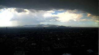 Timelapse Tormenta del 25 julio 2011 en México DF webcamsdemexico [upl. by Ocirred196]