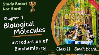 Introduction of Biochemistry  Chapter 1  Class 11  Sindh Board  Biology [upl. by Eirahs]