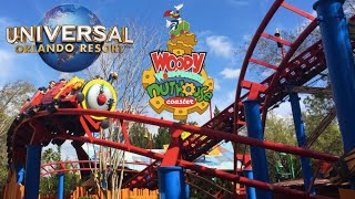 Woody Woodpeckers Nuthouse Coaster at Universal Studios Orlando Offride Footage NOW CLOSED [upl. by Yelkao]