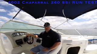 2002 Chaparral 260 SSi Run Test [upl. by Londoner752]