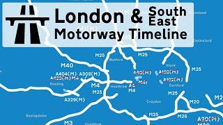 London The timeline of motorway construction [upl. by Aimil]