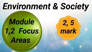 Environment amp Society  module 12 important 25mark questions amp answerseasyguideinbasociology [upl. by Aititel]