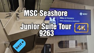 MSC Seashore  Junior Suite Tour 9263 [upl. by Talbott399]