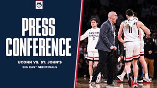 Postgame Press Conference  UConn vs St Johns  BIG EAST Semifinals [upl. by Eerot]