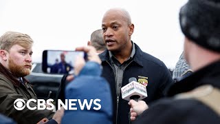 Gov Wes Moore on Baltimore bridge collapse victims quotMy heart is broken for themquot [upl. by Kcered663]