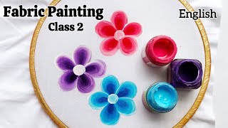 Online Fabric Painting Class 2 in English by LilyartistFabricworks [upl. by Hijoung]