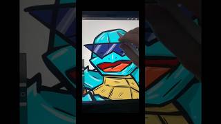 The Squirtles Are Here fyp pokemon art [upl. by Karlin]