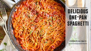 OnePan Spaghetti with a Smoky Tomato Sauce  Easy amp Delicious Recipe [upl. by Hafital679]