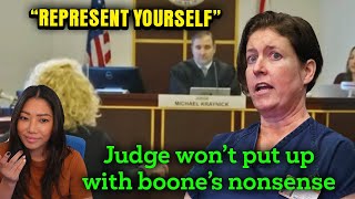 So Judge tells Sarah Boone to represent HERSELF AND refuses to move trial date [upl. by Sladen330]