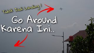 Tidak Jadi Landing  Pesawat Garuda Indonesia Boeing 777300ER Go Around di Bandara CGK [upl. by Nitsreik]