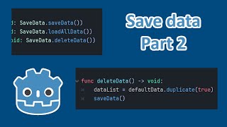 Part 2 Easy method to save data in Godot 4 [upl. by Omixam]