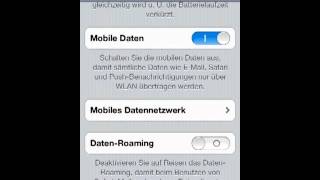 Daten Roaming aktivierendeaktivieren iPhone iPad iPod [upl. by Allain]