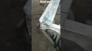 Technique for making a joint for three angel iron rods welders welding art [upl. by Ikuy]