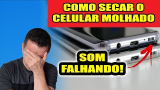 💦COMO REMOVER A ÁGUA DO CELULAR  LIMPAR ALTO FALANTE E EJETAR A ÁGUA [upl. by Yznyl]