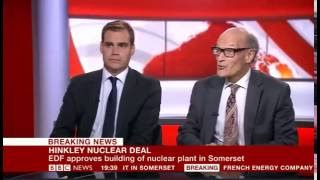 NIA reaction to Hinkley Point C  BBC News Channel 280716 [upl. by Euqinimod991]