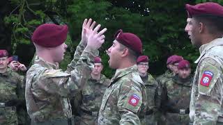 82nd Airborne Chorus moving Performance in a wonderfull live in Picauvilles DDAY hommage C47 [upl. by Thurber]