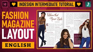 Magazine Design Tutorial Create Trendy Womens Fashion Layouts in InDesign [upl. by Annia]