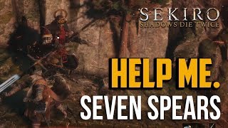 Sekiro  How to Beat Seven Spears Boss Shikibu Toshikatsu Yamauchi [upl. by Whelan446]