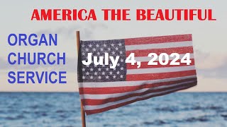 America the beautiful aka O Beautiful for Spacious Skies Organ and vocals from Roman Catholic mass [upl. by Swihart]