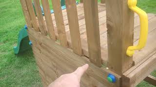 Dunster House Challenge Fort Climbing Frame review and walk around [upl. by Annadiane]