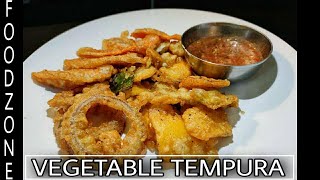 Tempura  crispy fried vegetables  veg tempura  snacks recipe  foodzone [upl. by Enoitna550]