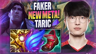 FAKER CRAZY NEW META TARIC TOP  T1 Faker Plays Taric TOP vs Jayce  Seasom 2022 [upl. by Arracot101]