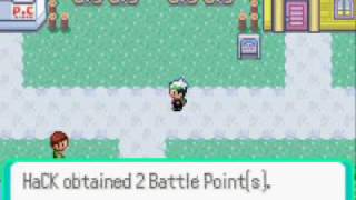 pokemon emerald  battle point cheats [upl. by Allrud]