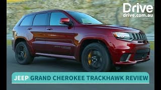 2018 Jeep Grand Cherokee Trackhawk Review  Drivecomau [upl. by Annod]