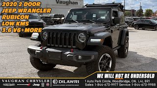 2020 Jeep Wrangler JL Rubicon 1 Owner 36L V6 Clean Carfax Cert at Vaughan Chrysler stock P4694 [upl. by Ephrem]