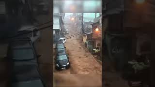 Deadly flooding mudslides after storm in Brazil [upl. by Letnwahs]