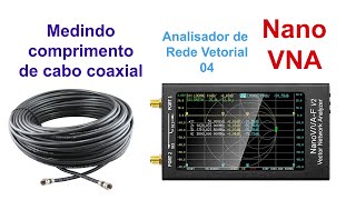 Medindo comprimento de cabo coaxial [upl. by Cardew]