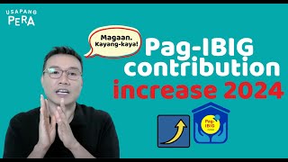 Vince Rapisura 2765 PagIBIG contribution increase 2024 [upl. by Marvel]