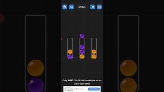 Ball sort level 1 and 2 azscreenrecorder games [upl. by Ruscio764]