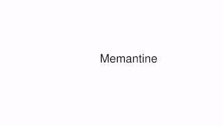 How to pronounce Memantine [upl. by Cornia]