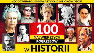 10MILIONOWE tłumy ◀🌎 100 NAJWIĘKSZYCH pożegnań w historii [upl. by Adnahcal]