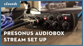 PreSonus AudioBox USB 96 Stream Set Up  zZounds [upl. by Obeded817]