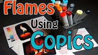 How To Color Flames With Copic Markers [upl. by Oijimer]