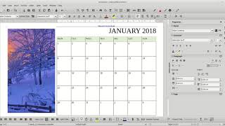 LibreOffice Writer  Calendar exercise [upl. by Nitaf111]