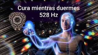 ☄️528 Hz Cura mientras duermes con  Regeneración celular latidos binaurales  Curación del cuerpo [upl. by Reine]