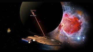 Star Trek Bridge Commander Voyager vs Krenim Warship [upl. by Titus]