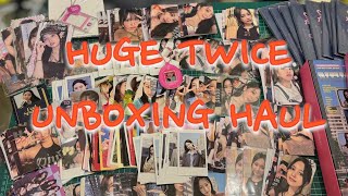 HUGE TWICE HAUL  распаковка 300 KPOP карт ONCE AGAIN HARE HARE 2024 SEASONs GREETINGS etc [upl. by Elyak]