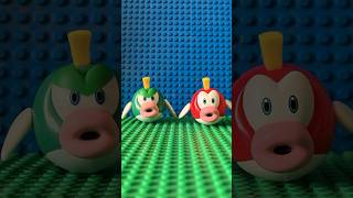 Deep Cheep vs Cheep Cheep lego stopmotion animation mario [upl. by Nylrehs]