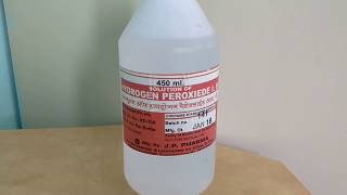 हिन्दी हाइड्रोजन पेरोक्साइड के उपयोग। Hydrogen peroxide solution [upl. by Cordey282]